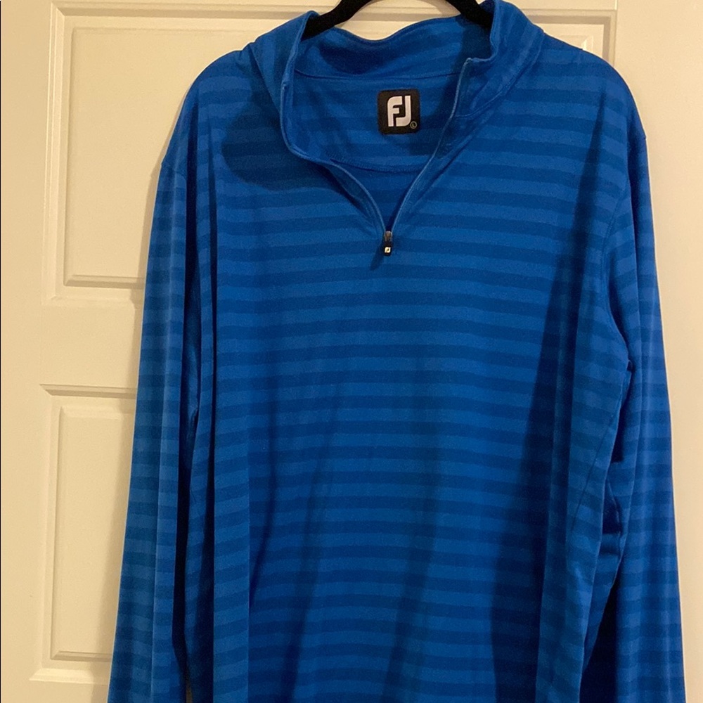 FootJoy Blue Striped Pullover